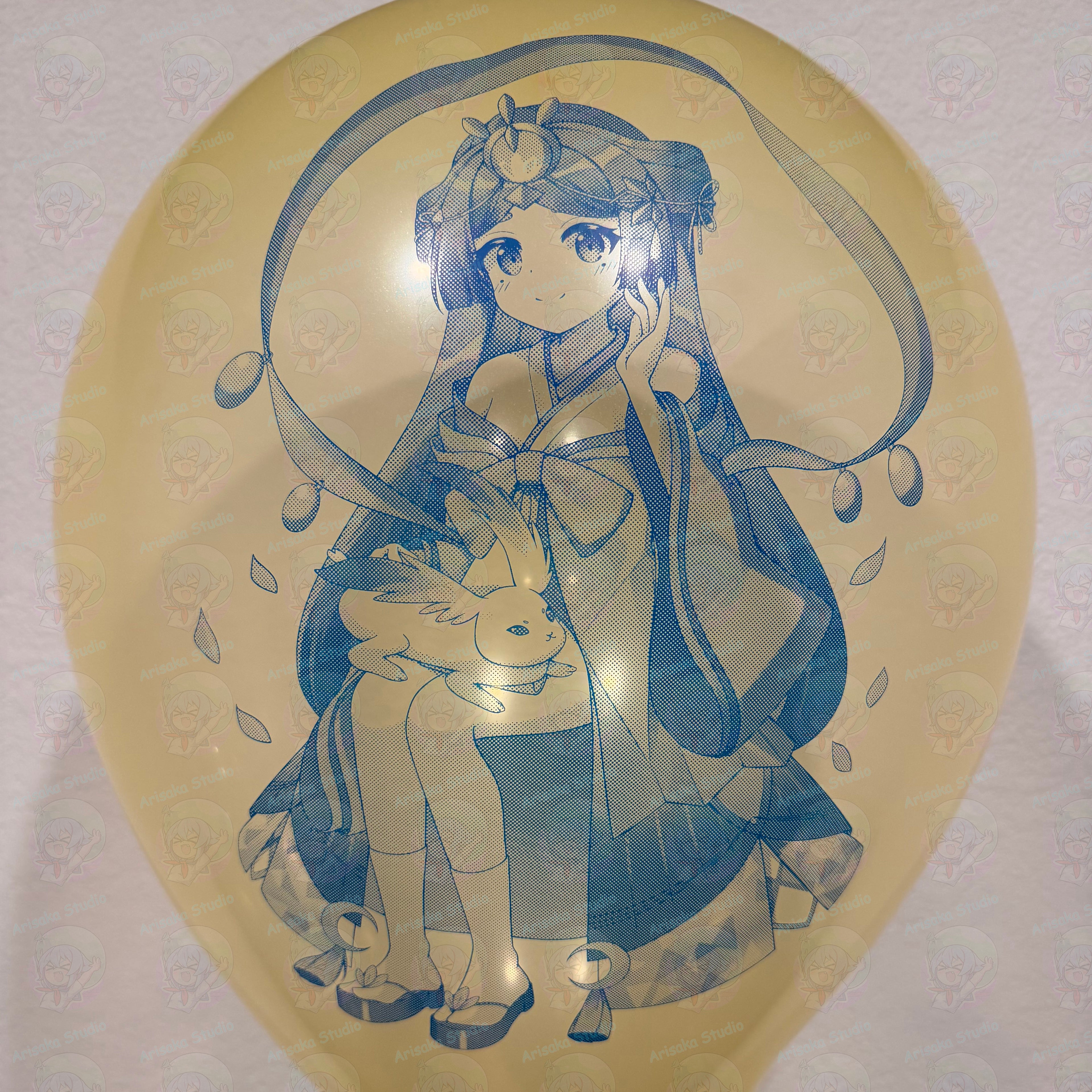AX-53 Anime Printed Latex Balloons – Assorted Colors & Types | Arisaka Studio